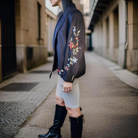 Retro Blazer - versatile, statment embroidery, chic vintage​​ - Picture 8 of 14